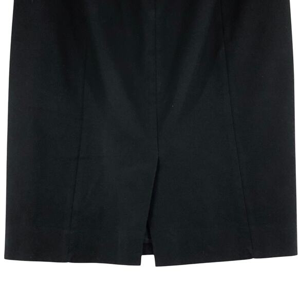 J Crew Womens Size 2 Skirt Pencil Straight Zip Rear Slit Career Black - Picture 8 of 15